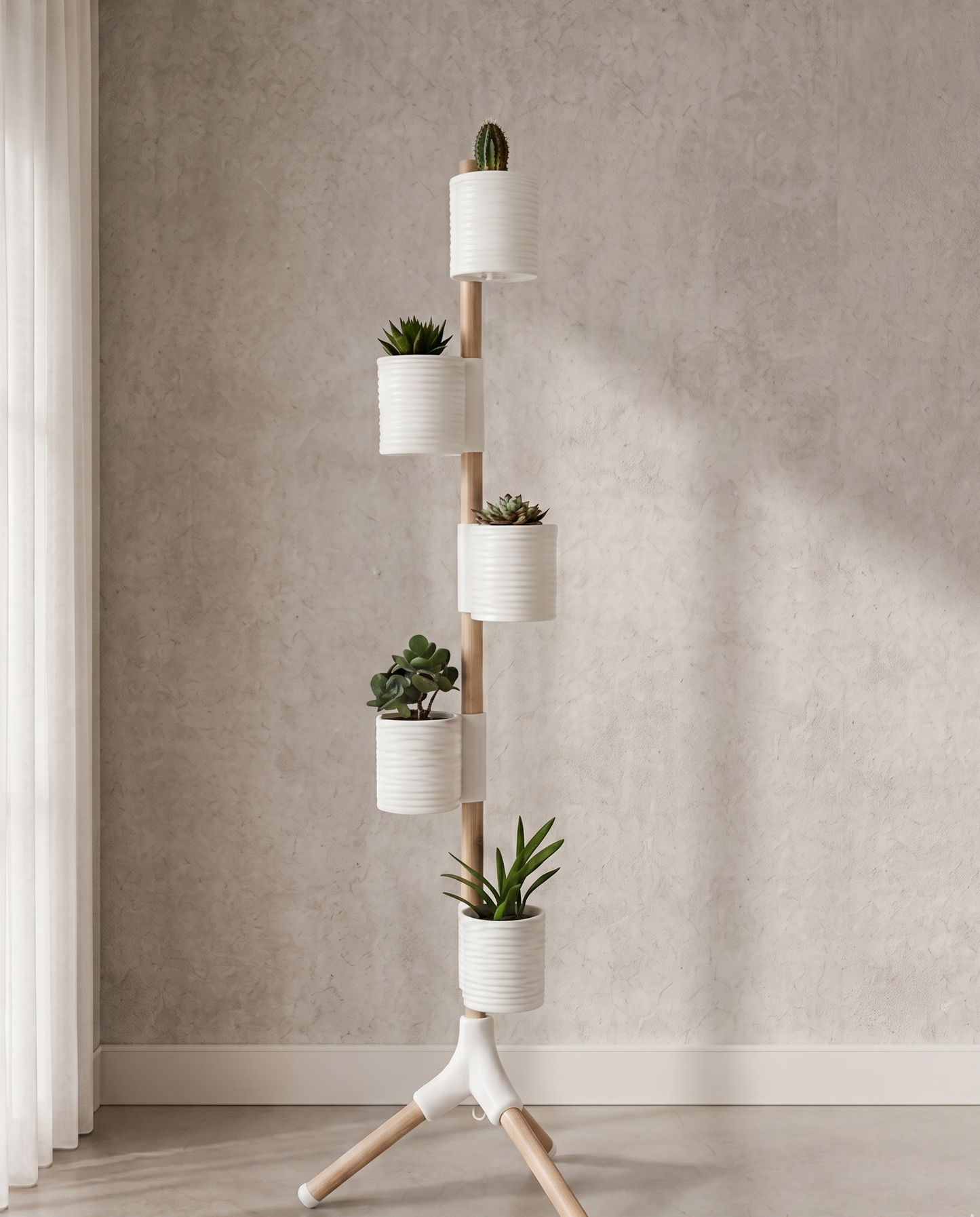Jardín Vertical Sin Taladro – Tripod Garden Zarka Mediano