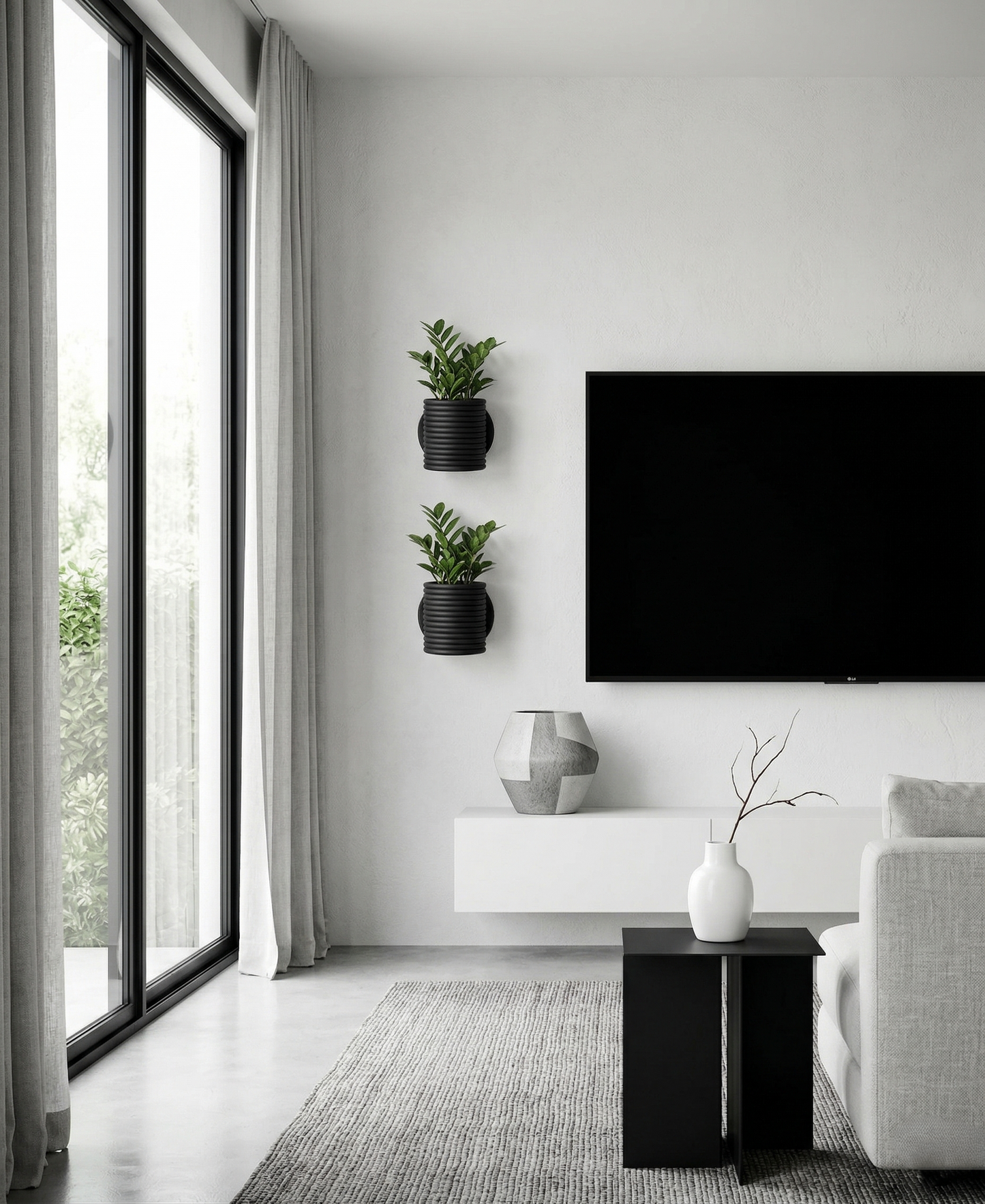 Macetero de Muro Horizon M – Diseño Minimalista