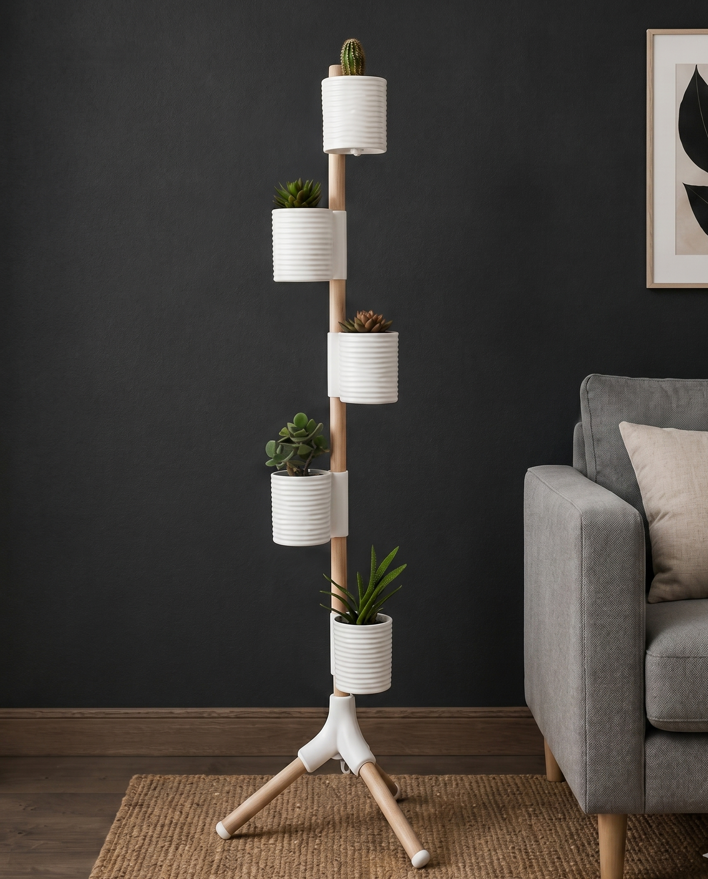 Jardín Vertical Sin Taladro – Tripod Garden Zarka Mediano