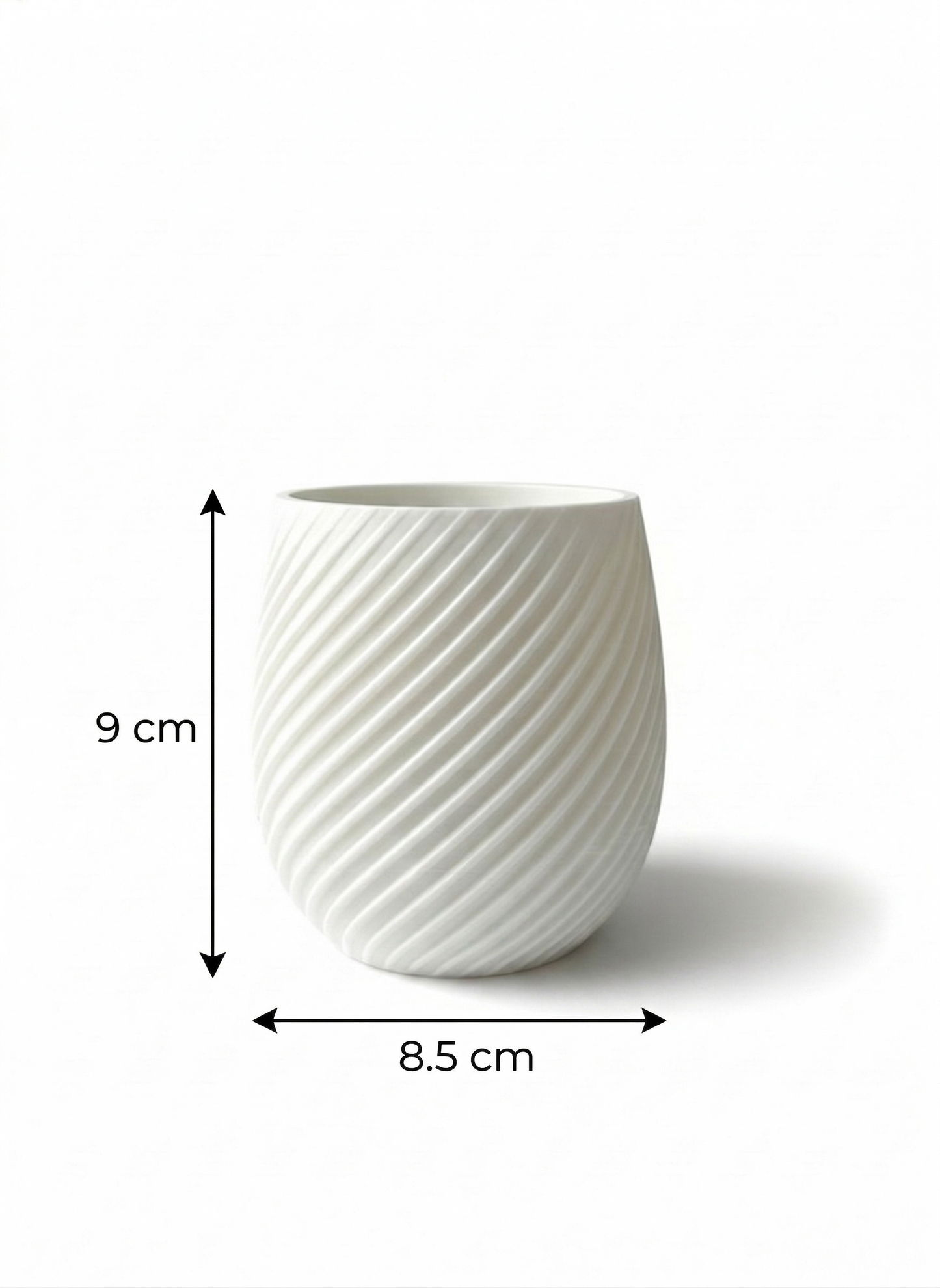 Macetero de Mesa Spiral S – Diseño Escultural