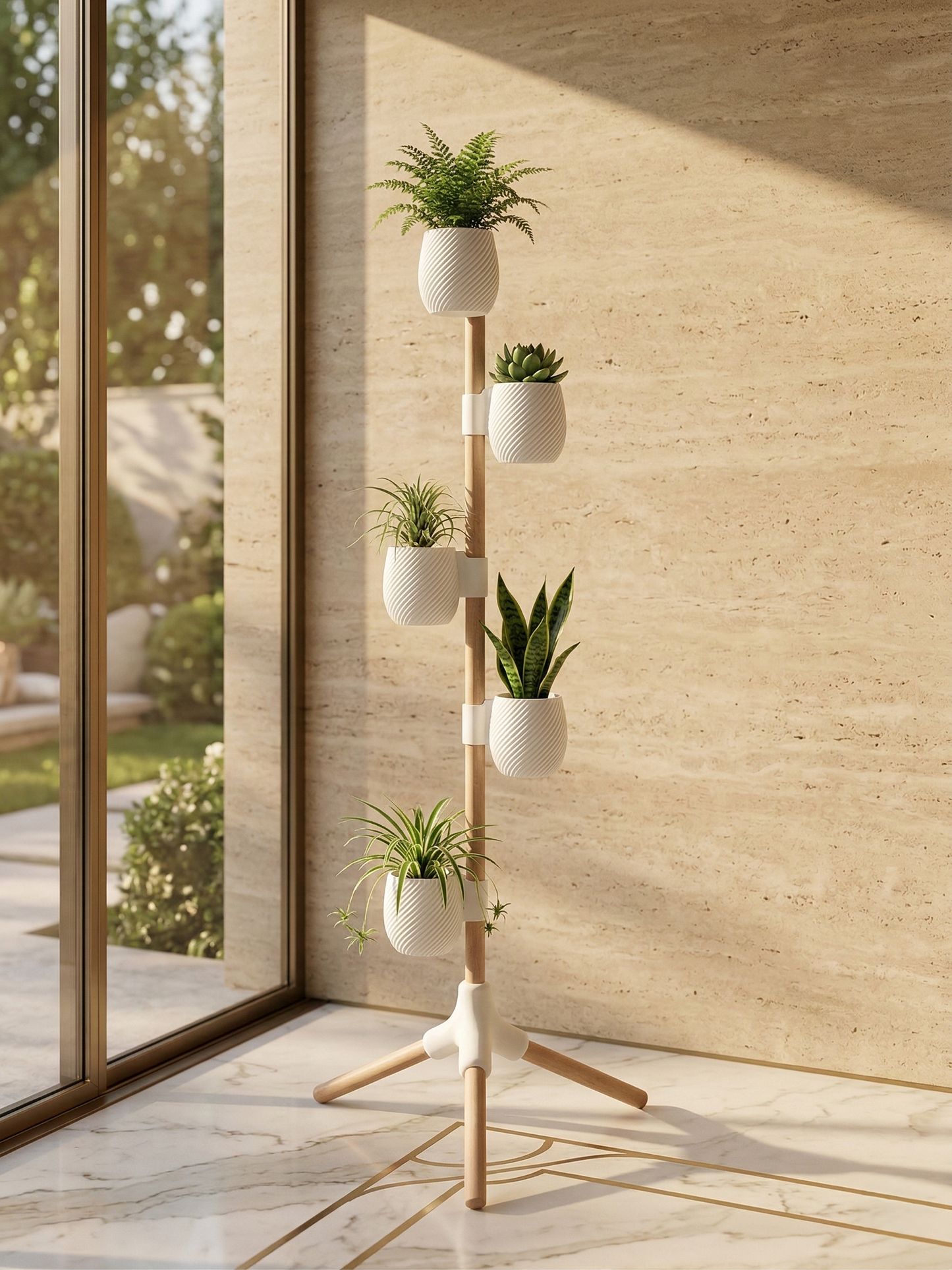 Jardín Vertical Sin Taladro – Tripod Garden Zarka