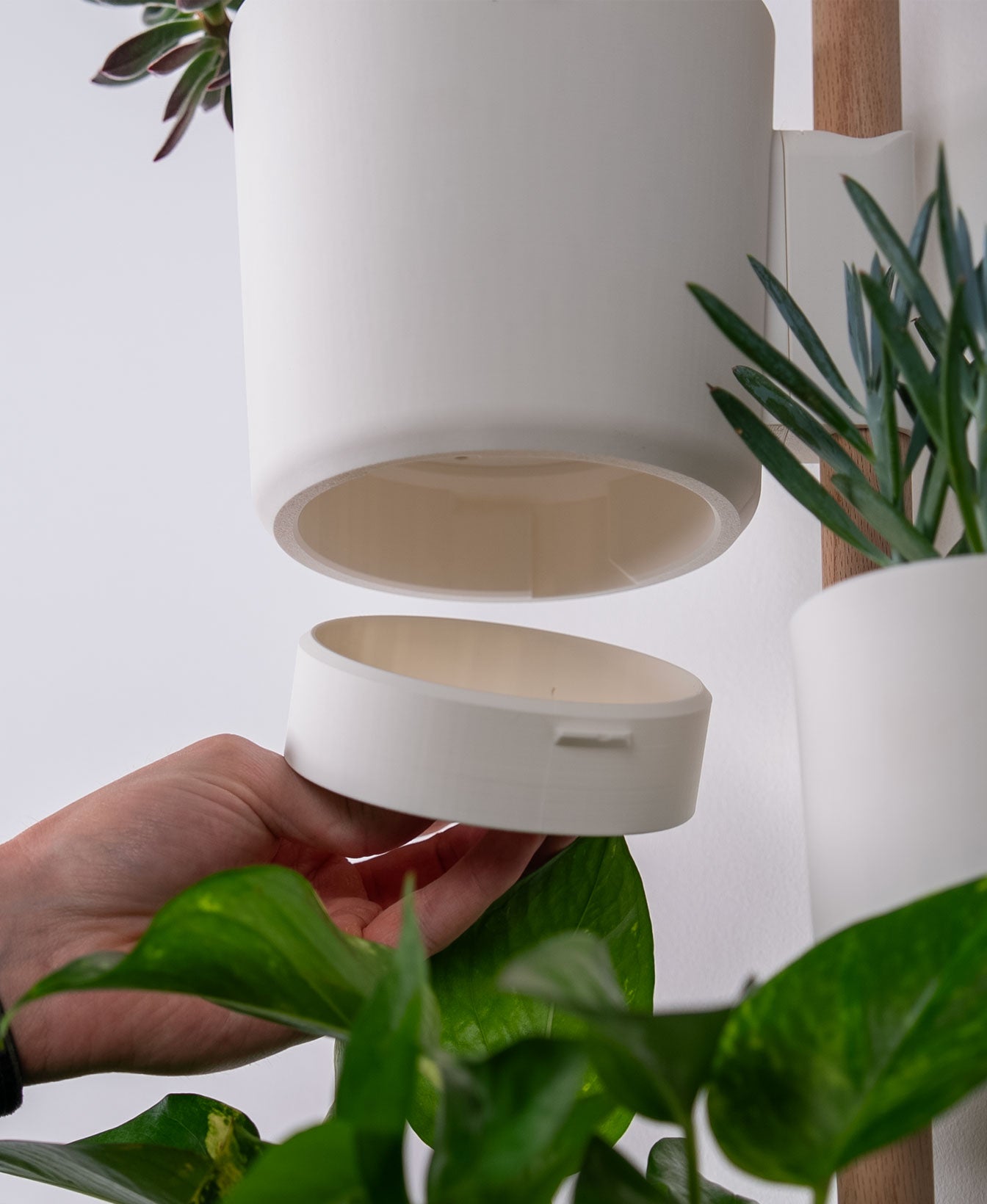 Wall Garden Zarka – Barra de Jardín con 4 Maceteros