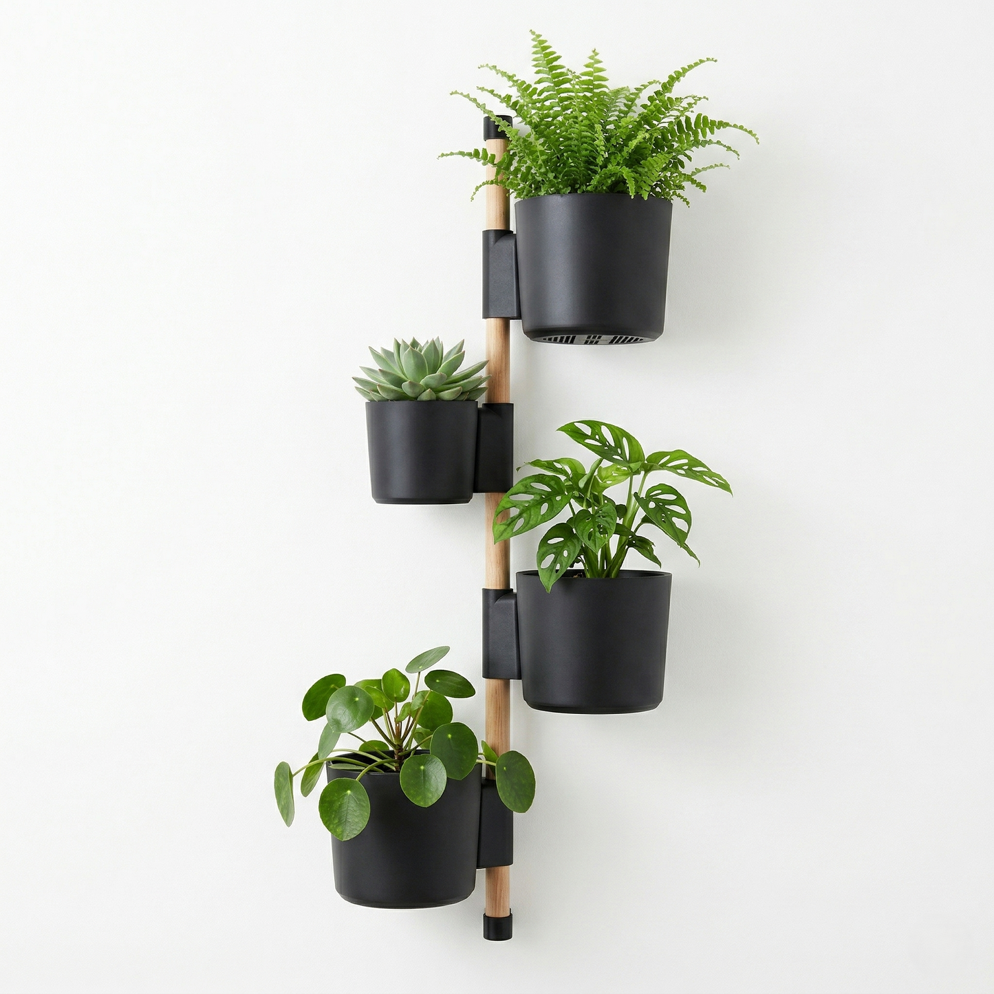 Wall Garden Zarka – Barra de Jardín con 4 Maceteros